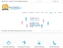 Tablet Screenshot of melcleaning.co.uk